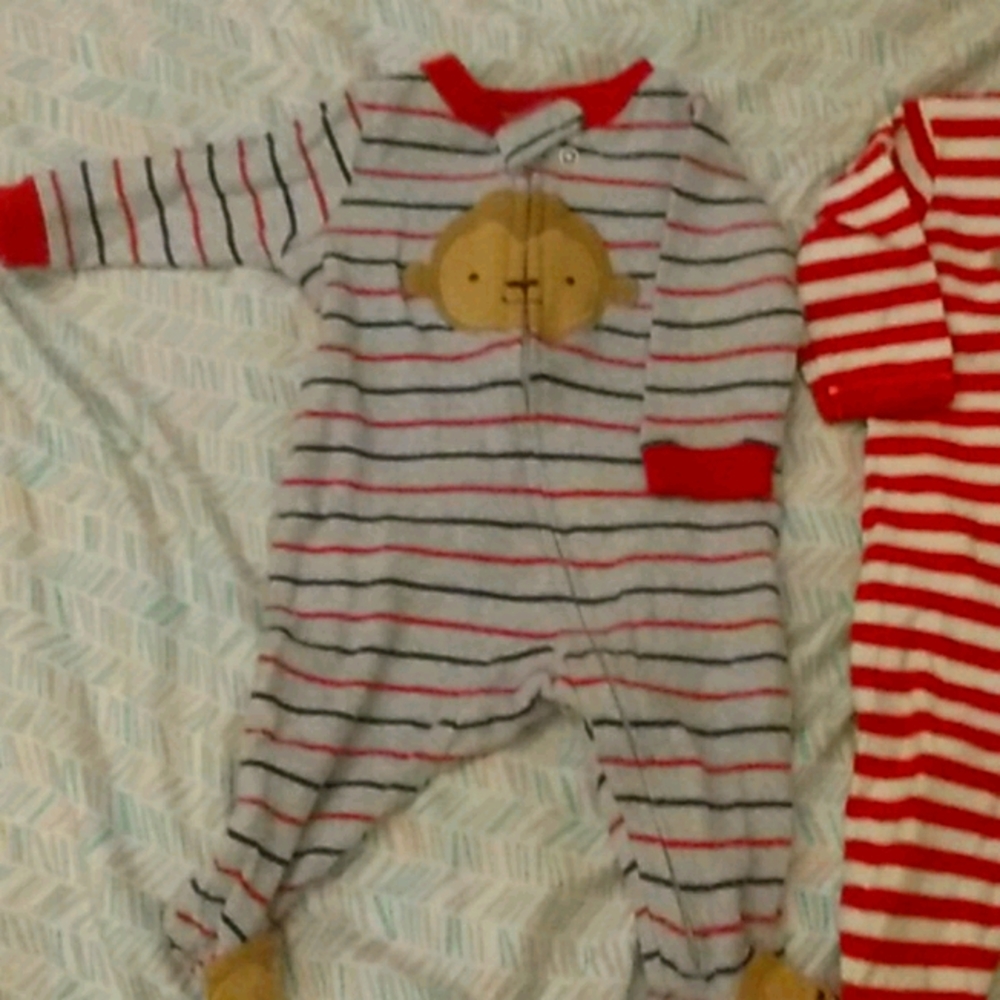 2 peice baby footie pajamas